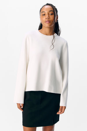 Reynard O-Neck Pullover - Cloud Dancer