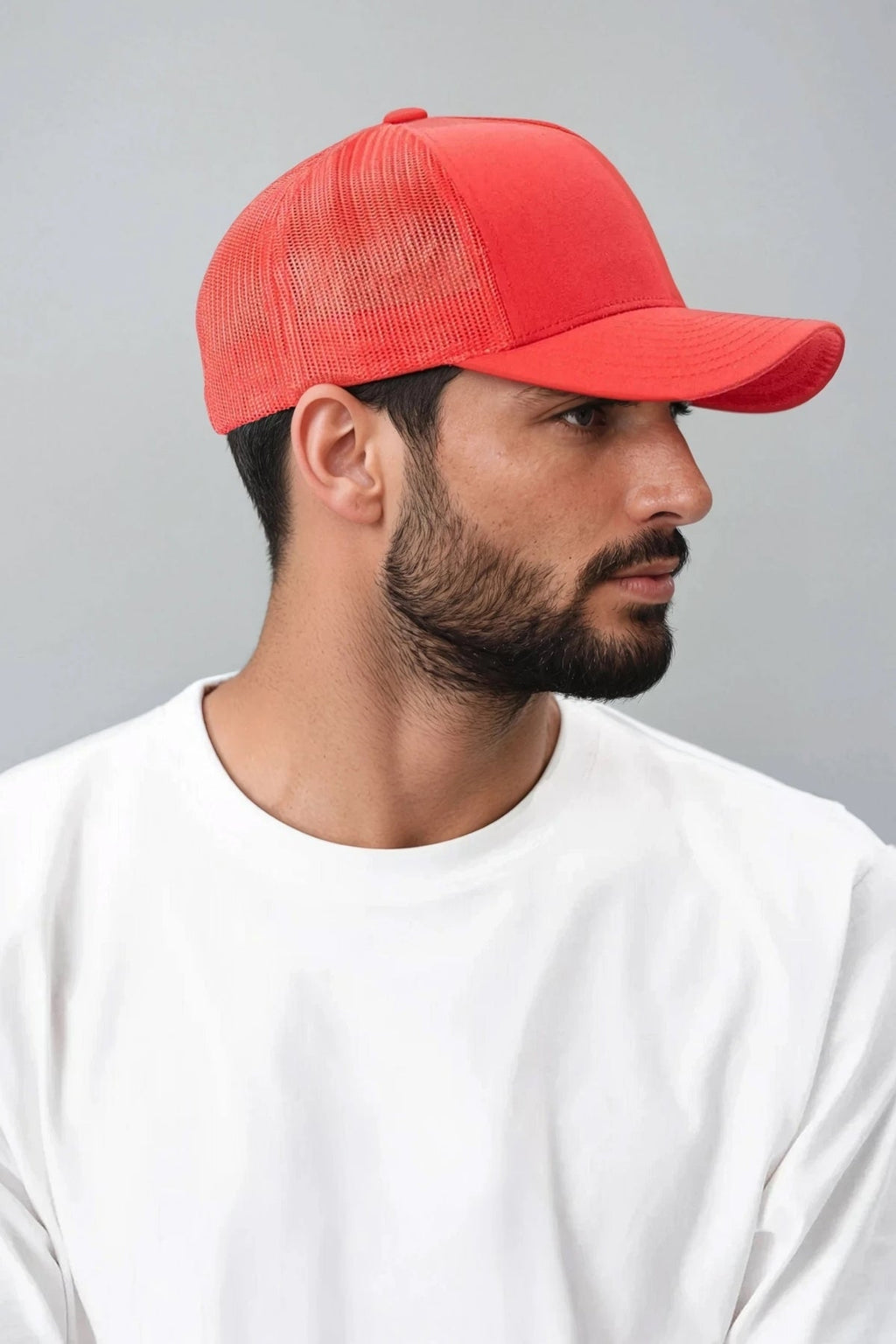Retro Trucker Cap - Κόκκινο