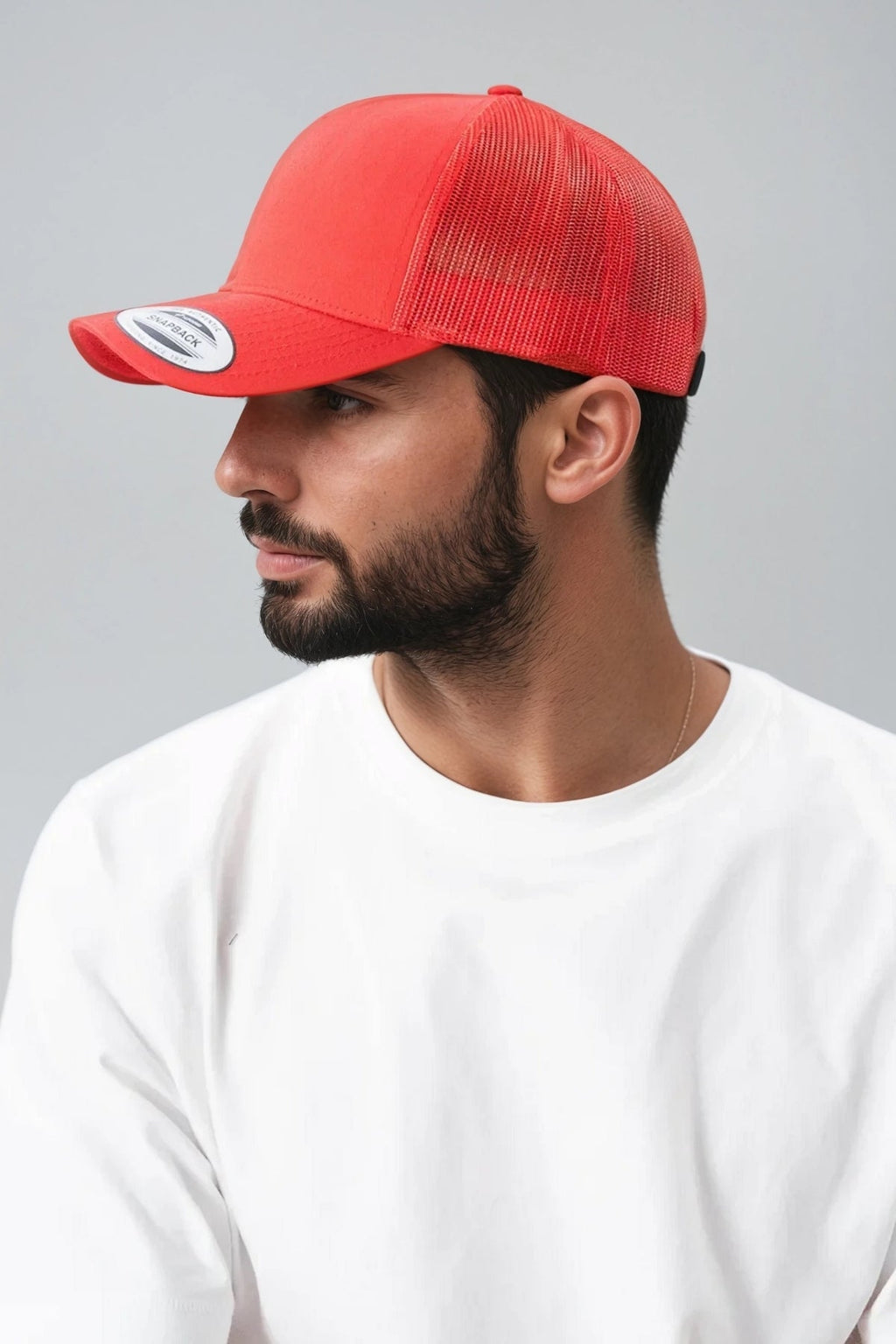 Retro Trucker Cap - Κόκκινο