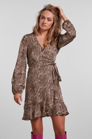 Juliet Wrap Kjole - Cinchory Coffee