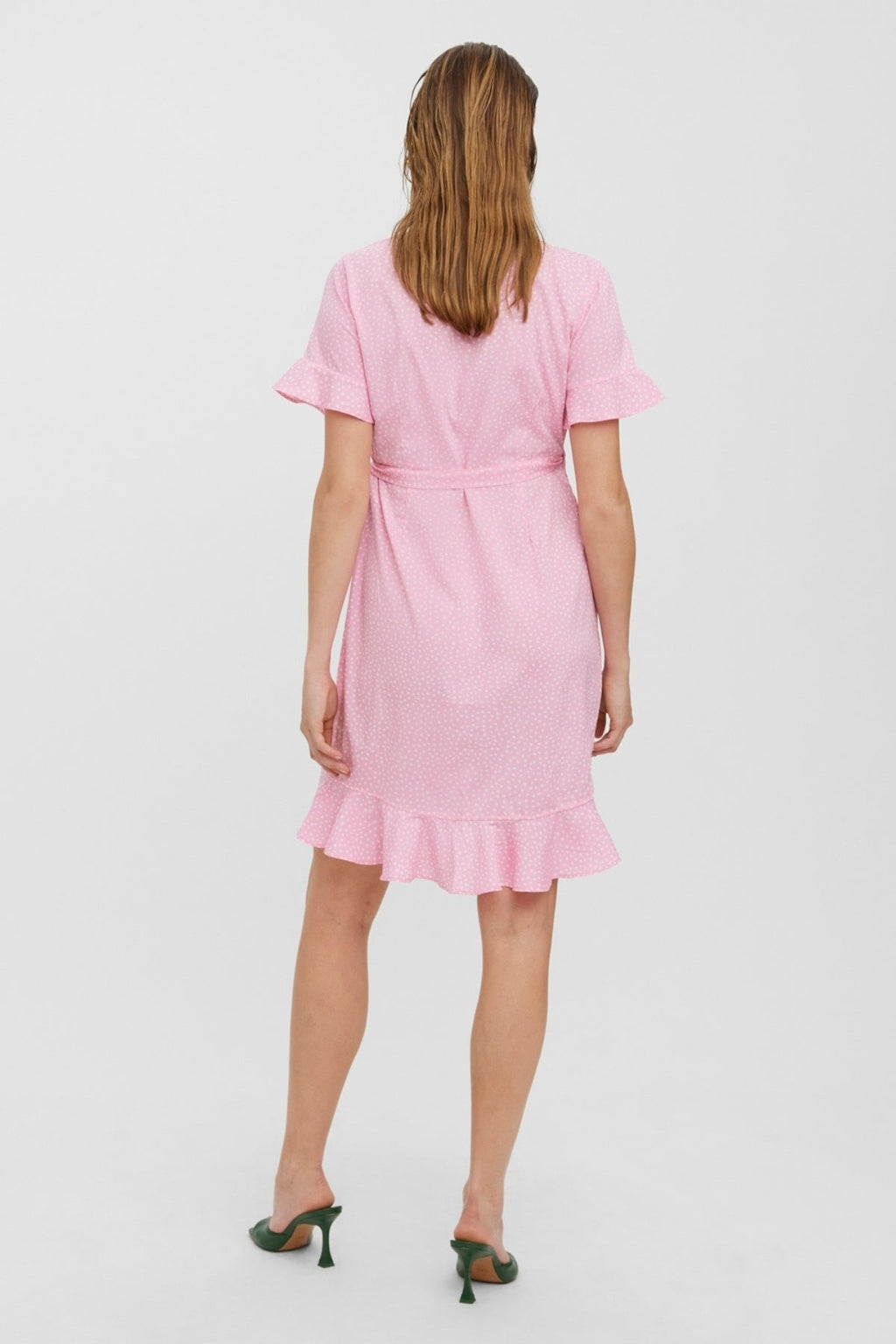 Henna 2/4 Wrap Dress - Prism Pink