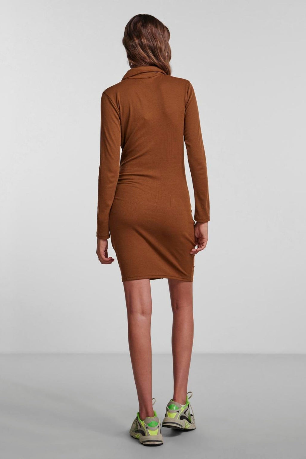 Norma Long Sleeve Dress - Brown