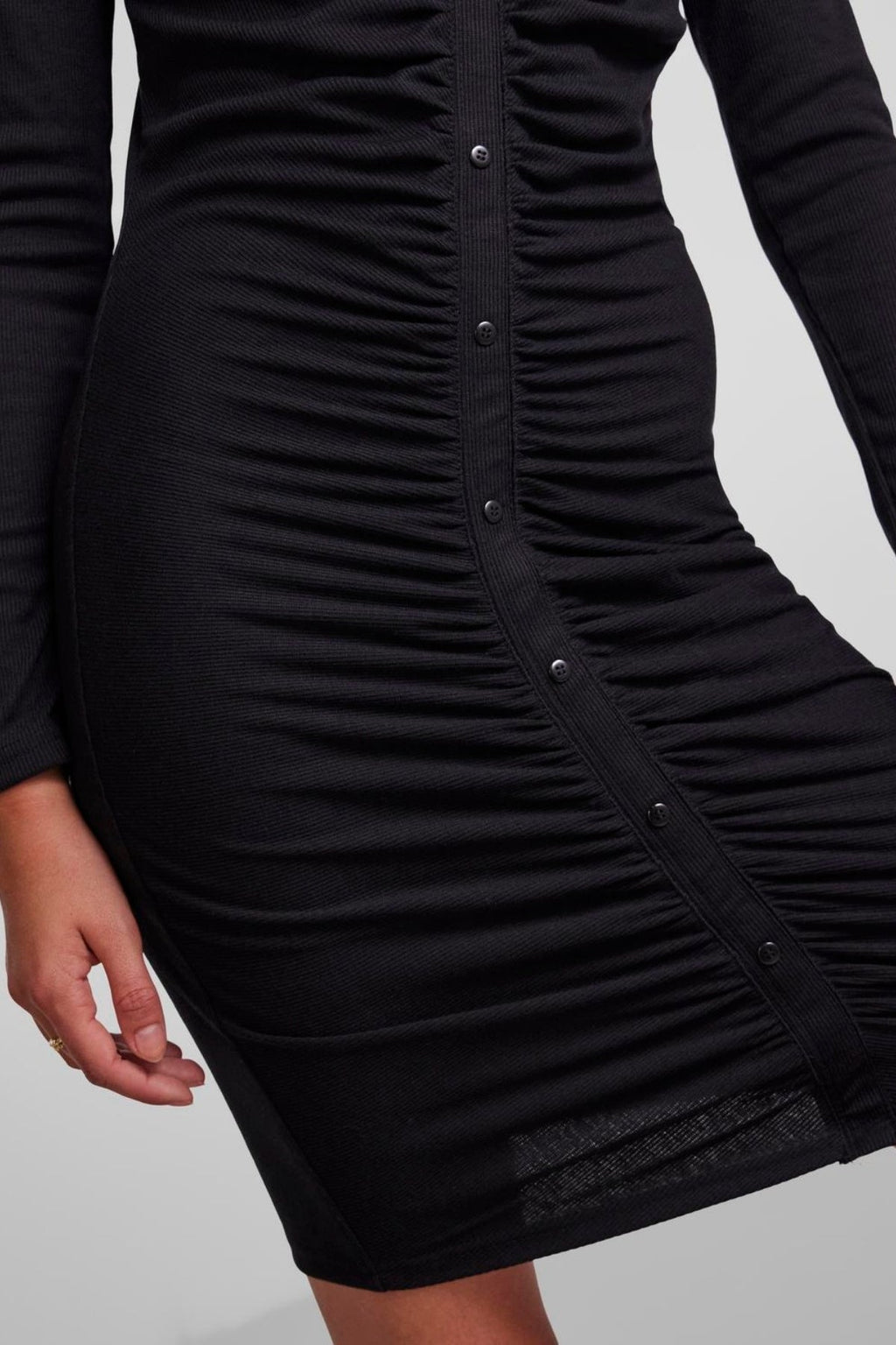 Norma Long Sleeve Dress - Μαύρο