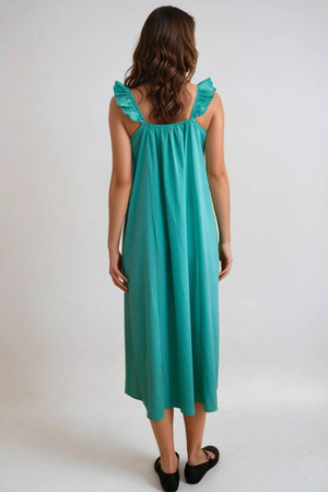 Zora Midi Dress - Marine Green