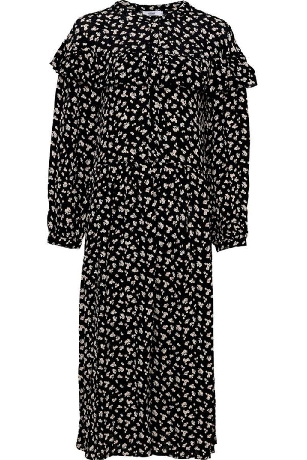 Amelia dress - Black flowered