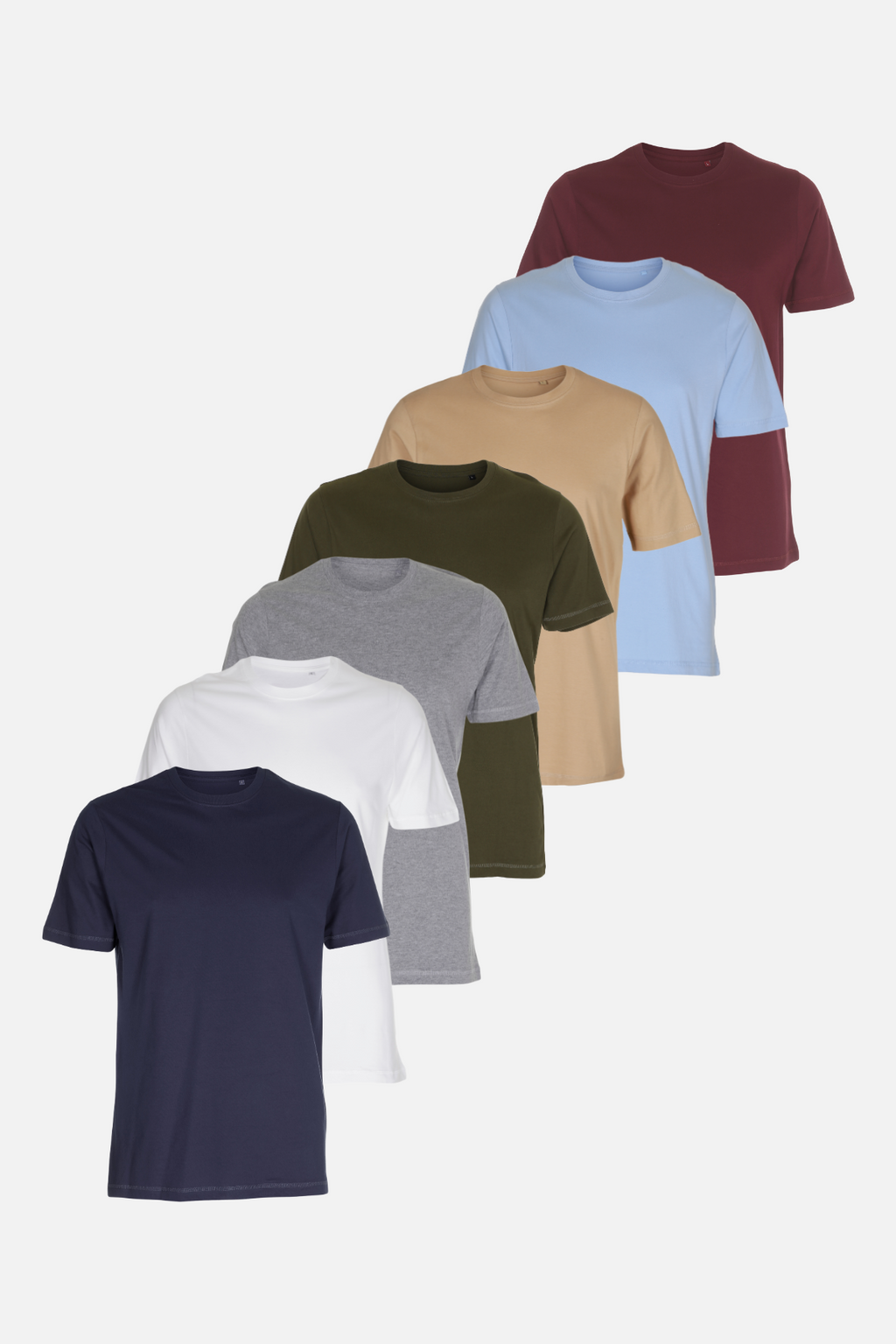 Organic Basic T-Shirts – Package Deal (7 pcs.)