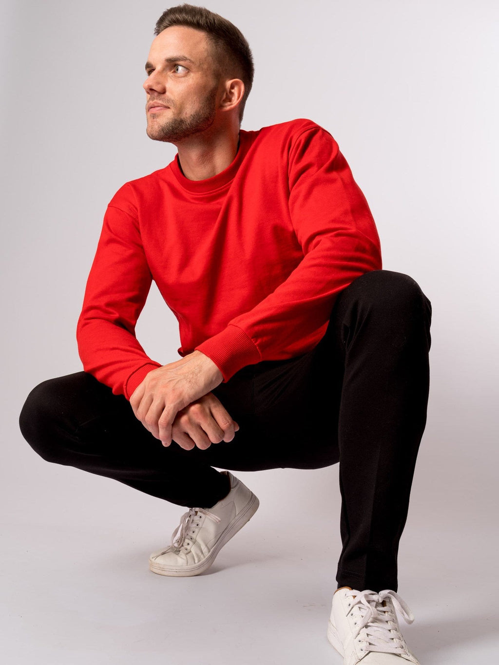 Basic Crewneck - Denmark's Red