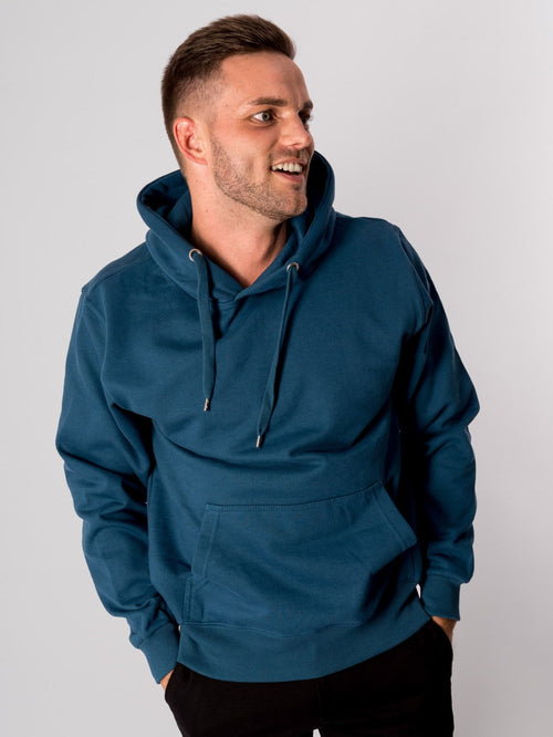 Basic Hoodie - Petroleumsblå - TeeShoppen