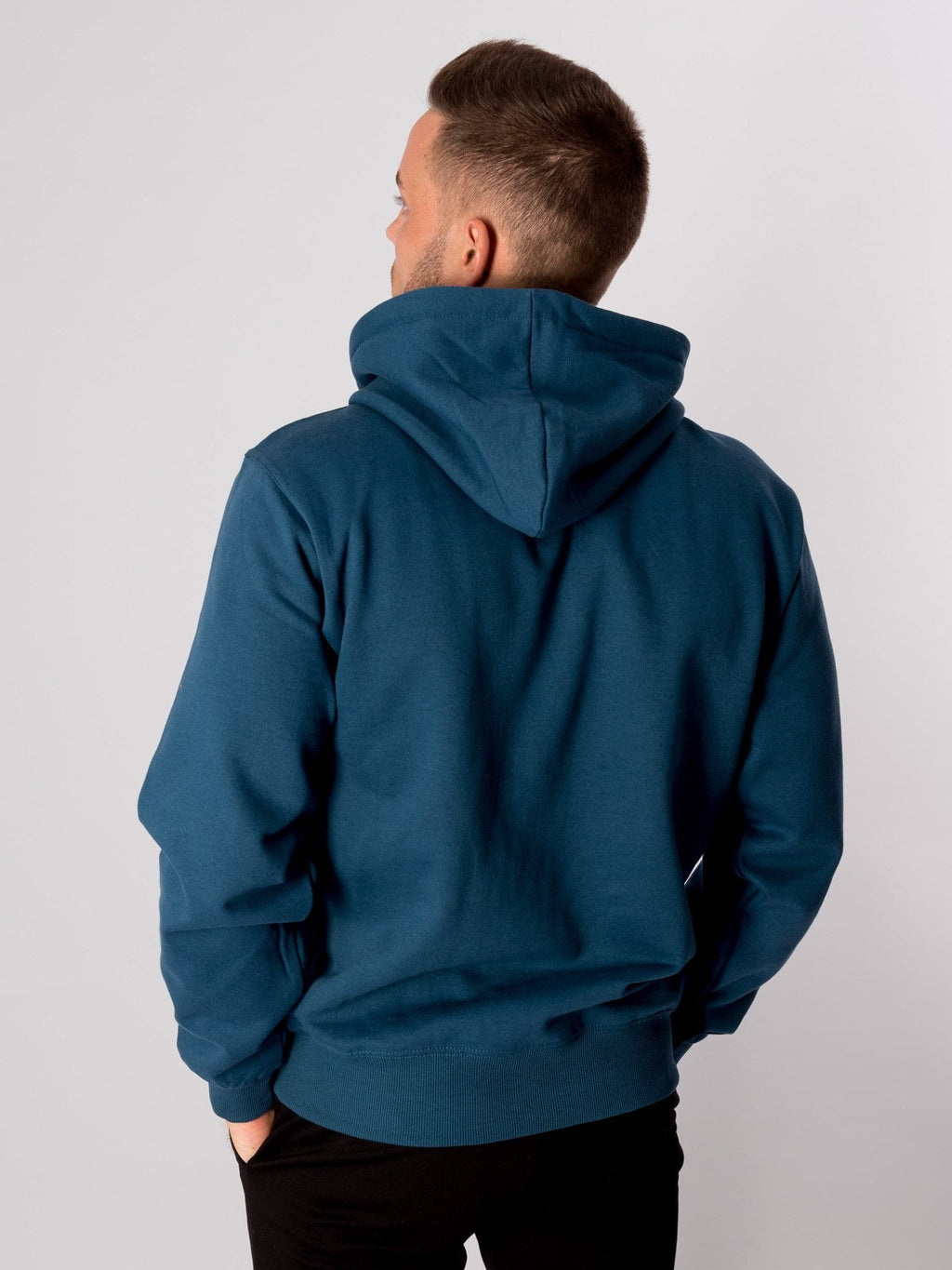 Basic Hoodie - μπλε βενζίνης