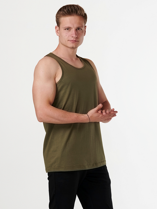 Basic Tanktop - Army Grøn - TeeShoppen - Grøn