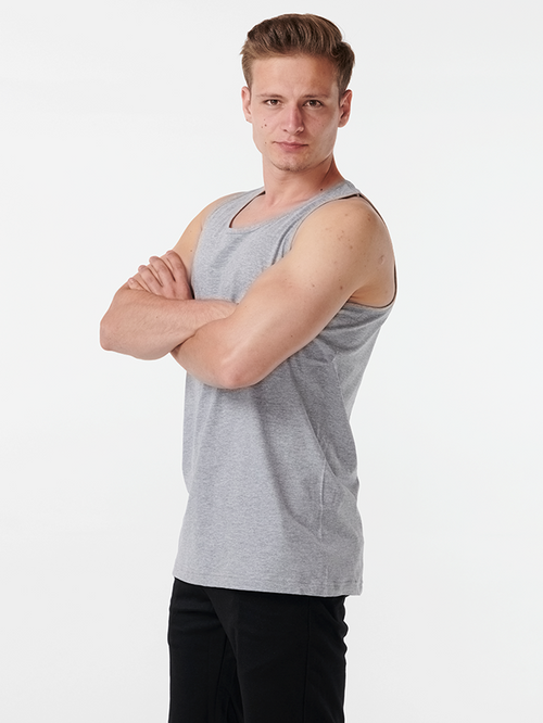 Basic Tanktop - Grå - TeeShoppen - Grå