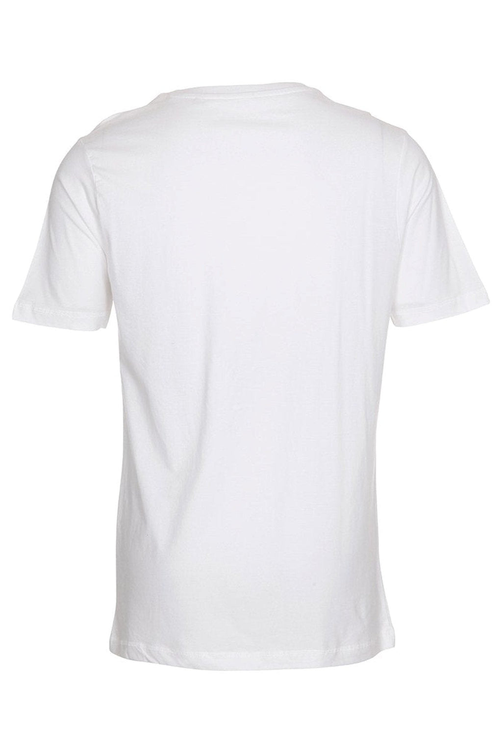 Basic T-shirt με λαιμόκοψη σε λευκό χρώμα