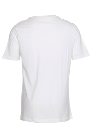 Basic T-shirt με λαιμόκοψη σε λευκό χρώμα