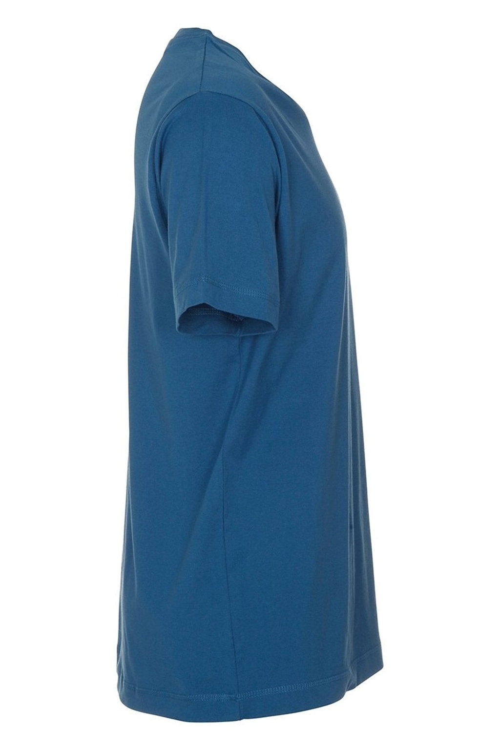 Basic T-Shirt V-Neck-Μπλε πετρελαίου