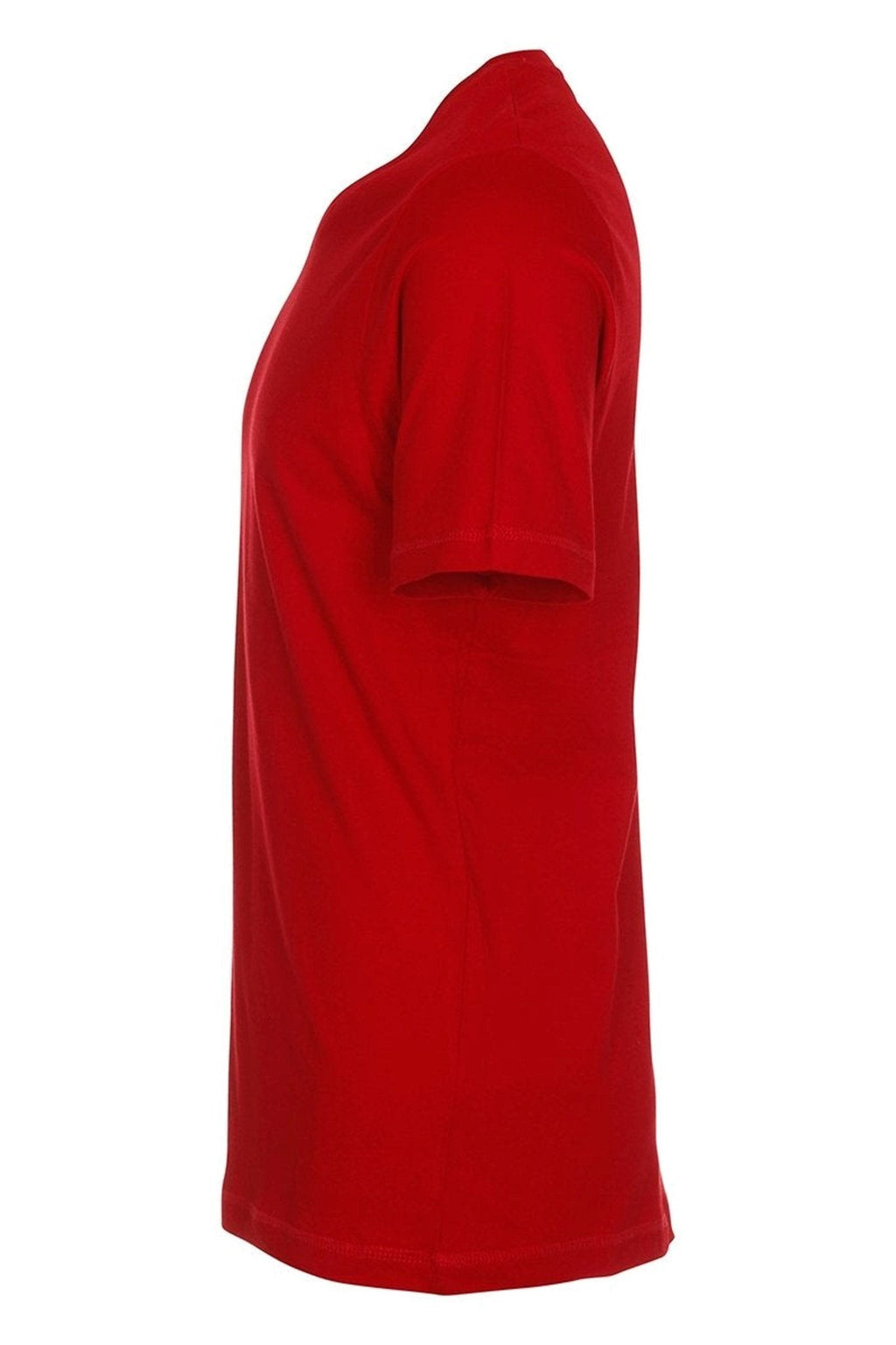 Basic T-shirt με λαιμόκοψη σε κόκκινο χρώμα