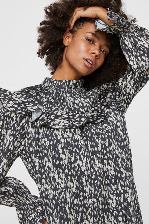 Becky Short Dress - Μαύρο