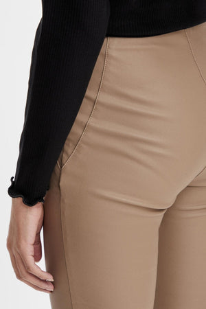 Belle Coated Leggings - Beige