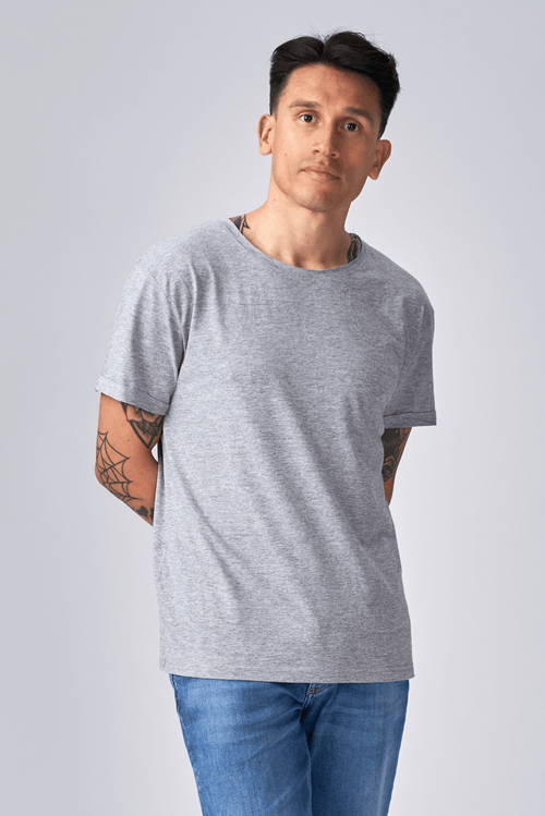 Deep Round Neck - Light gray