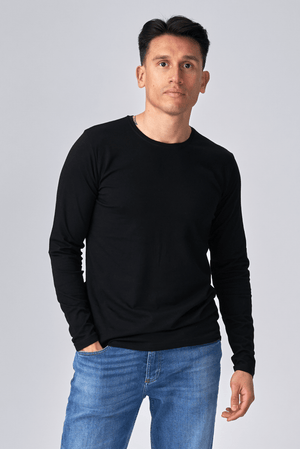 Long-sleeved Muscle T-shirt - Black