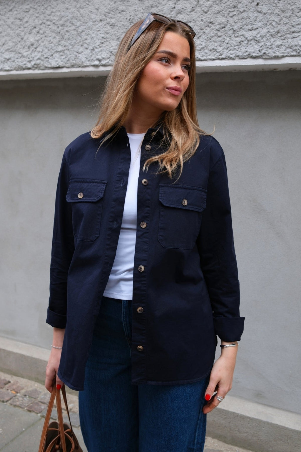 Πουκάμισο Twill Amber - Navy