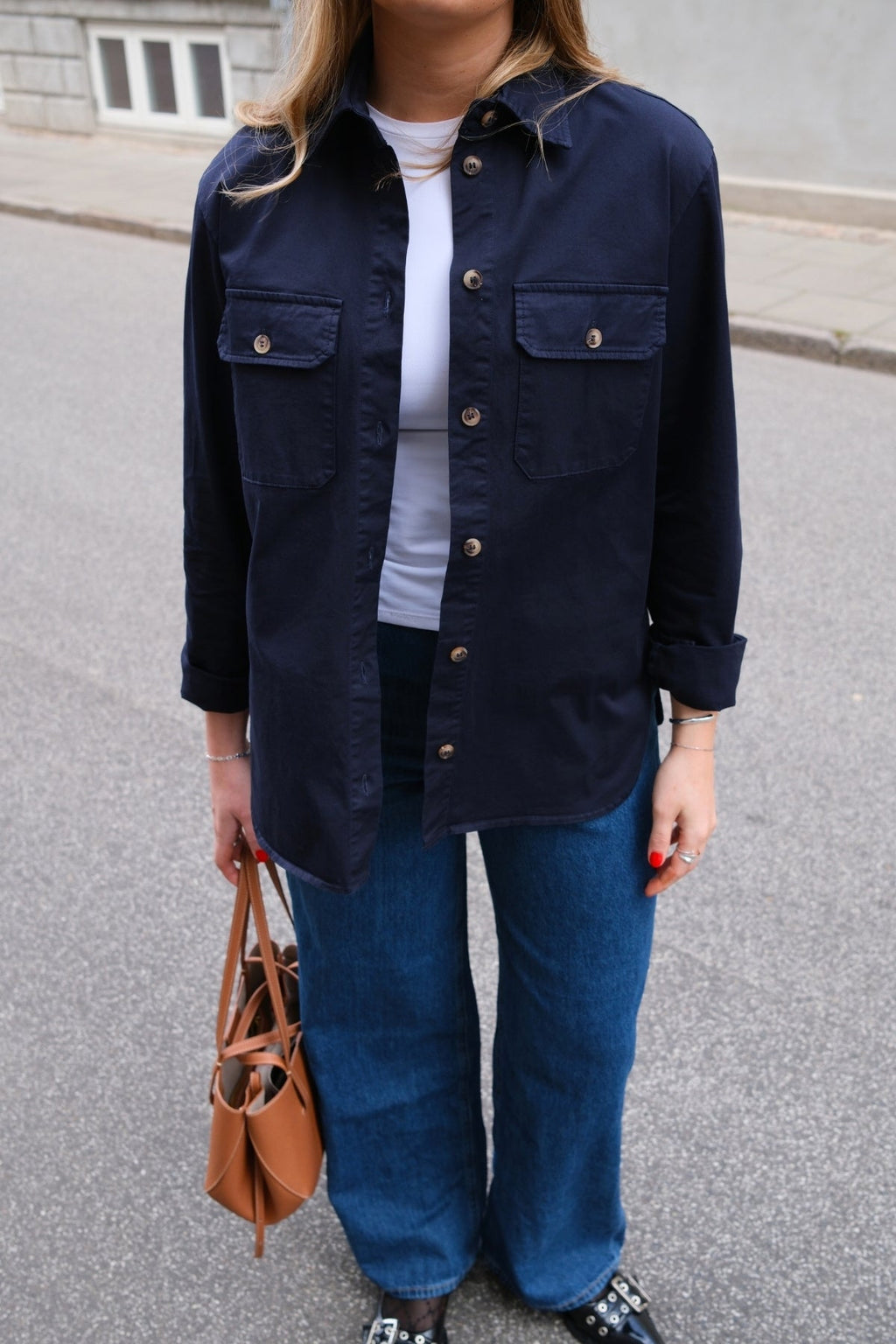 Πουκάμισο Twill Amber - Navy