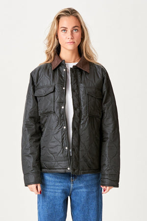 Ella Quiltet Jacket - Black