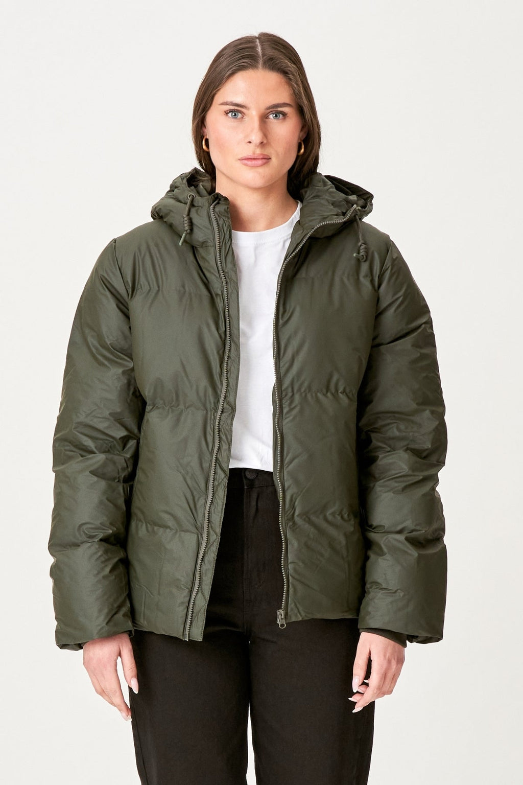 Lexie Coated Jacket - Olive