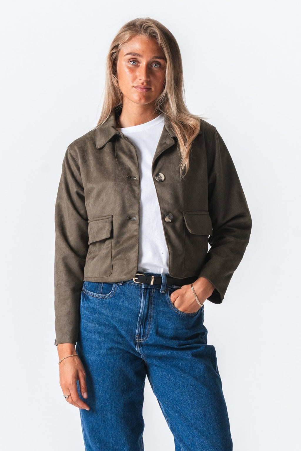 Nelly Short Jacket - Army