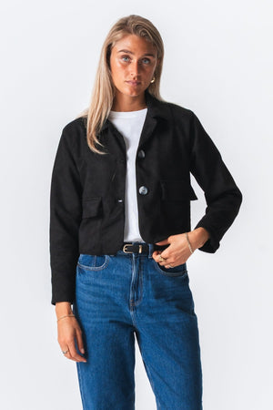 Nelly Short Jacket - Μαύρο