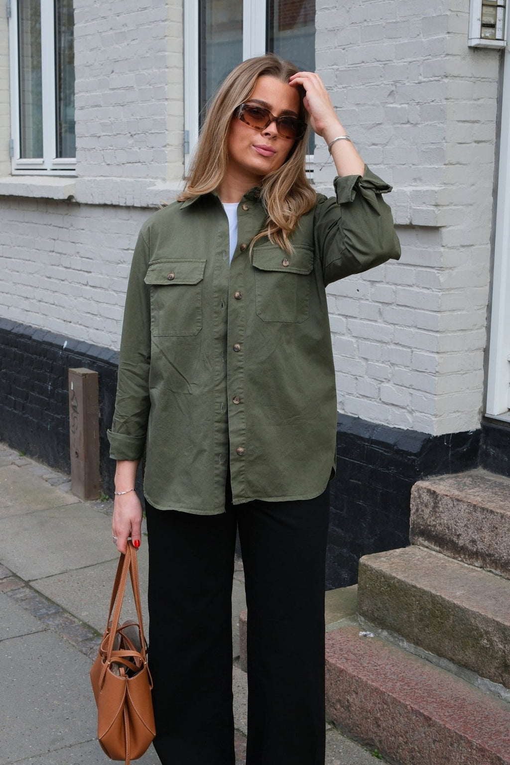 Πουκάμισο Twill Amber - Πράσινο