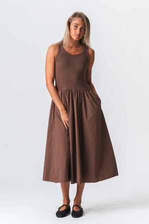 Hanna Dress - Brown