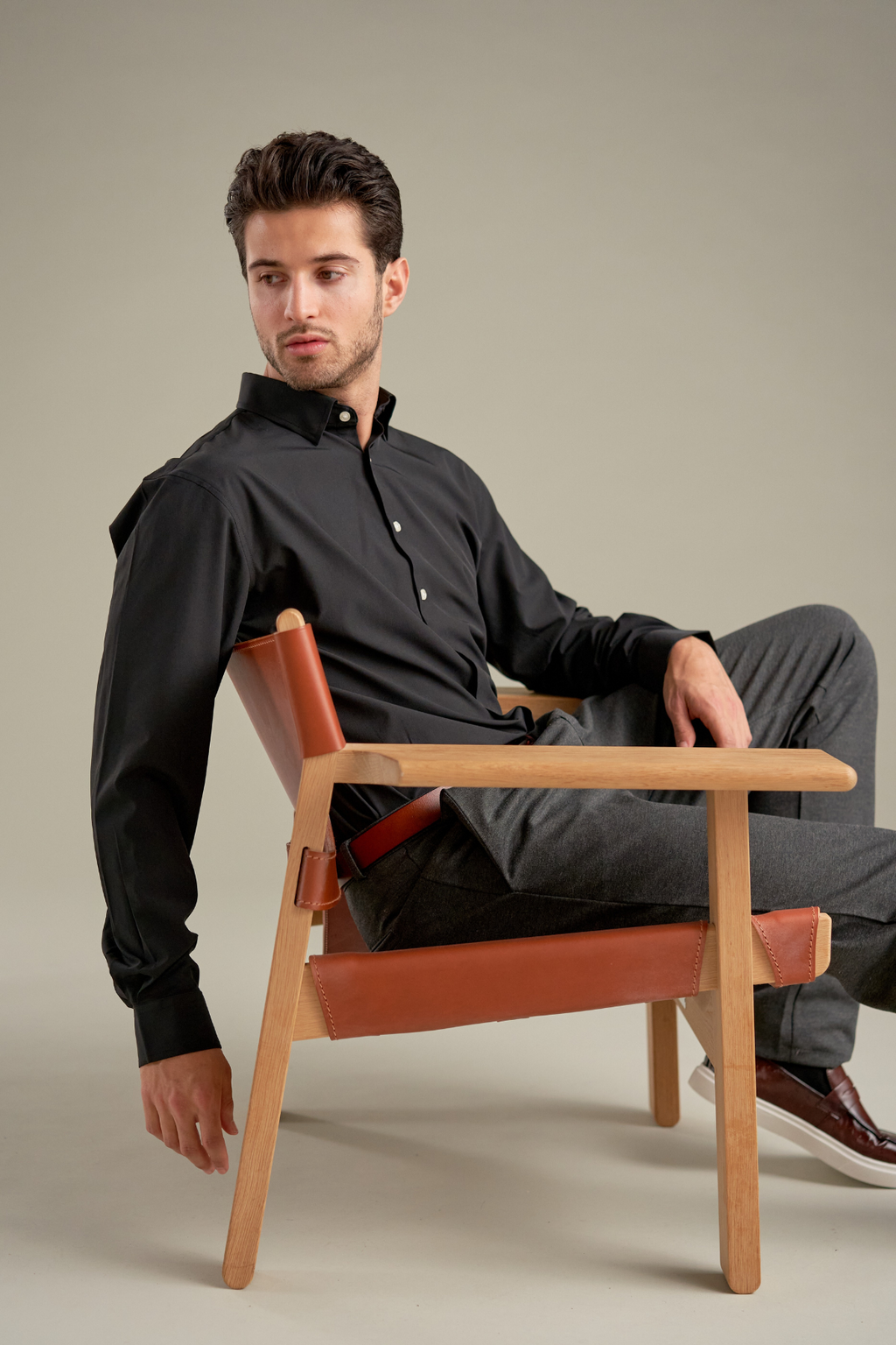 The Original Premium Performance Skjorte - Μαύρος