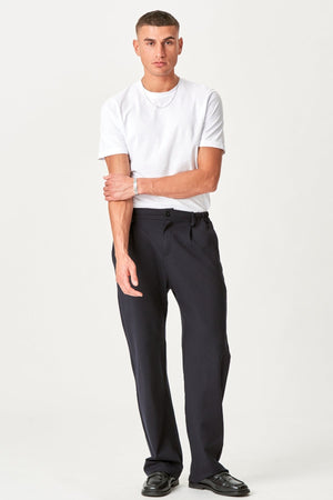 Suit Pants Loose - Navy
