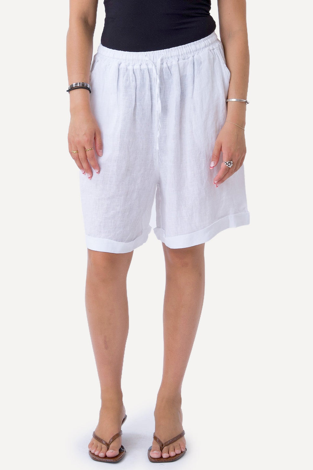 Λευκά είδη Shorts - Λευκό