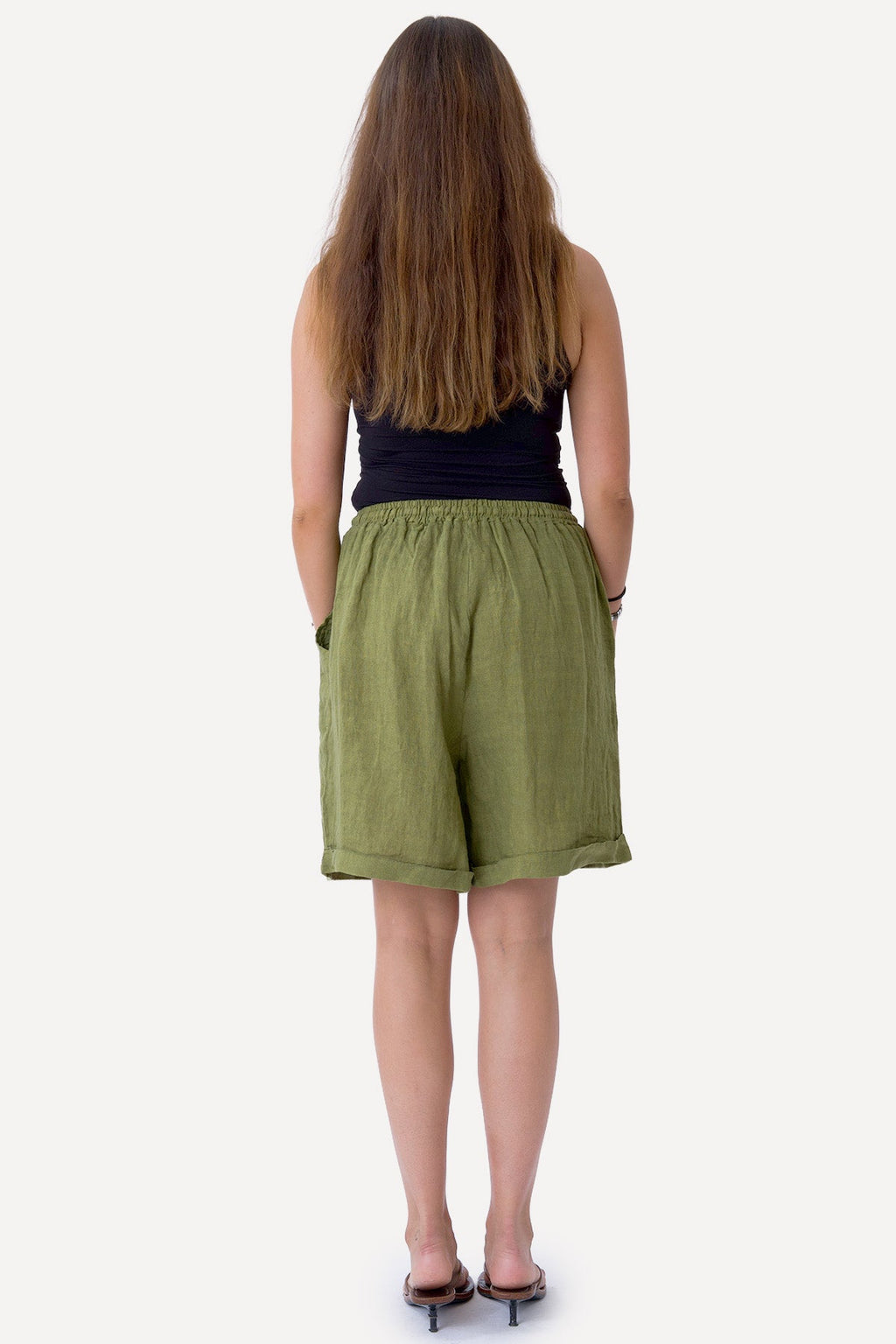 Λευκά είδη Shorts -Ελιά