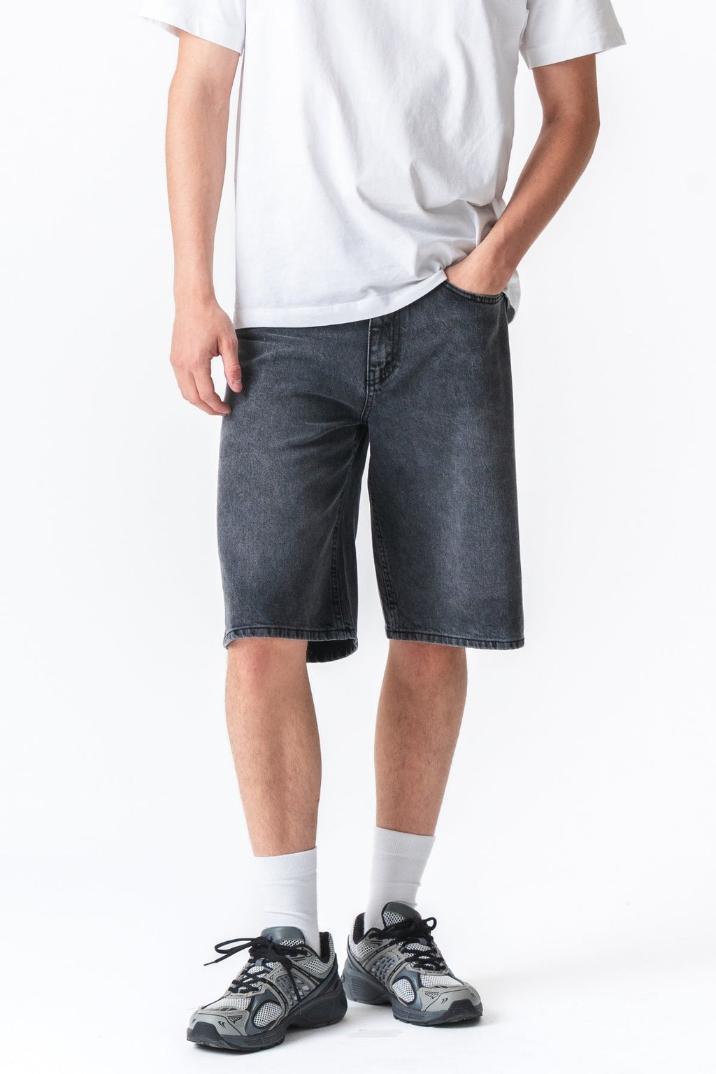 Τζην Shorts Χαλαρά - Μαύρο