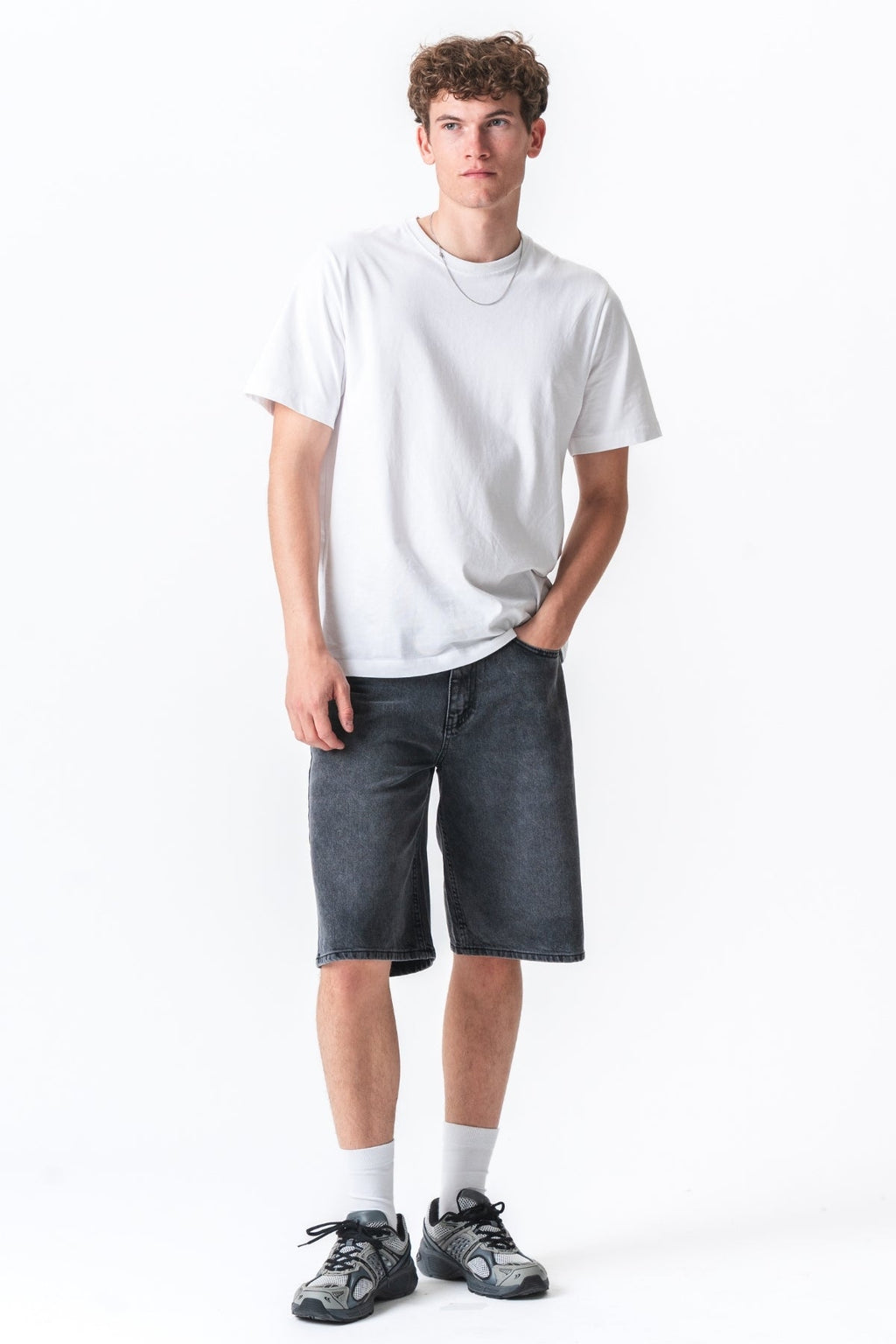 Τζην Shorts Χαλαρά - Μαύρο