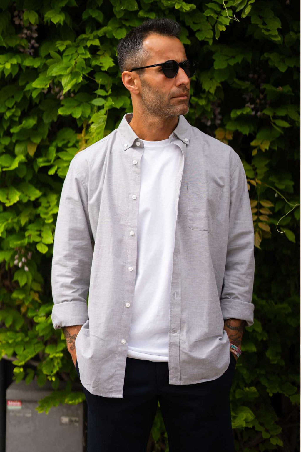 The Original Performance Oxford Shirt ™ - - Gray Melange