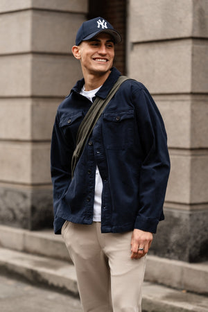 Twill Overshirt - Navy