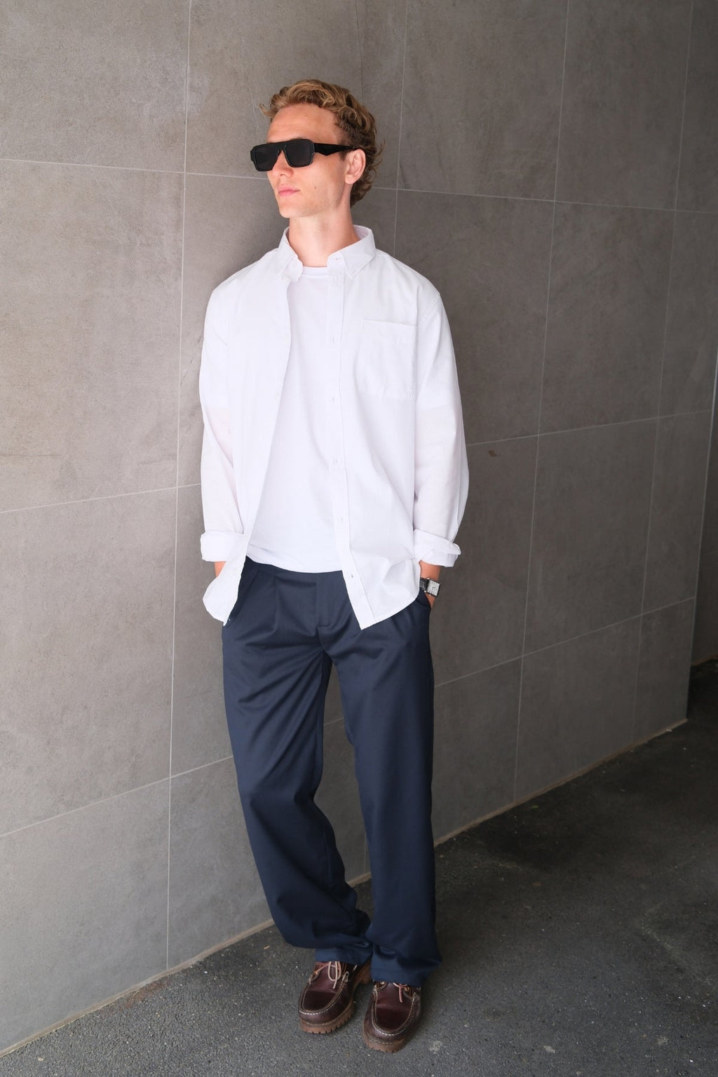 Performance Pants Wide Fit - Ναυτικό