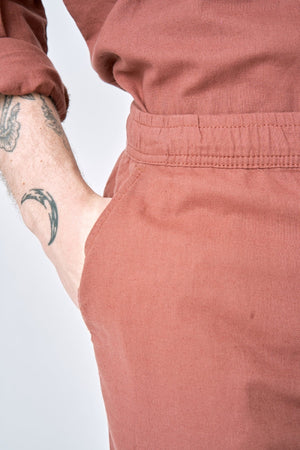 Λινό Pants - Terracotta