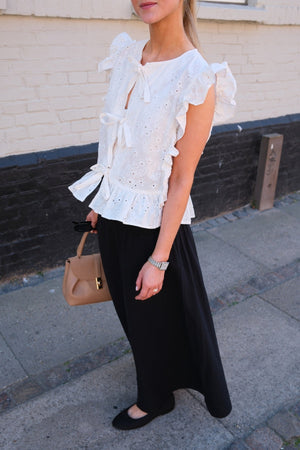 Linn Smock Ancle Skirt - Black