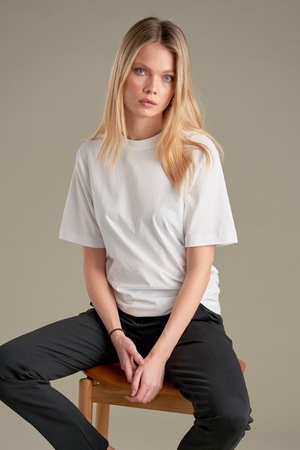 Υπερμεγέθη μπλουζάκι - λευκό