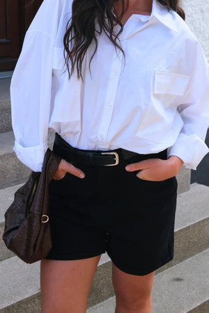 The Original Performance Τζην Shorts - Μαύρο denim