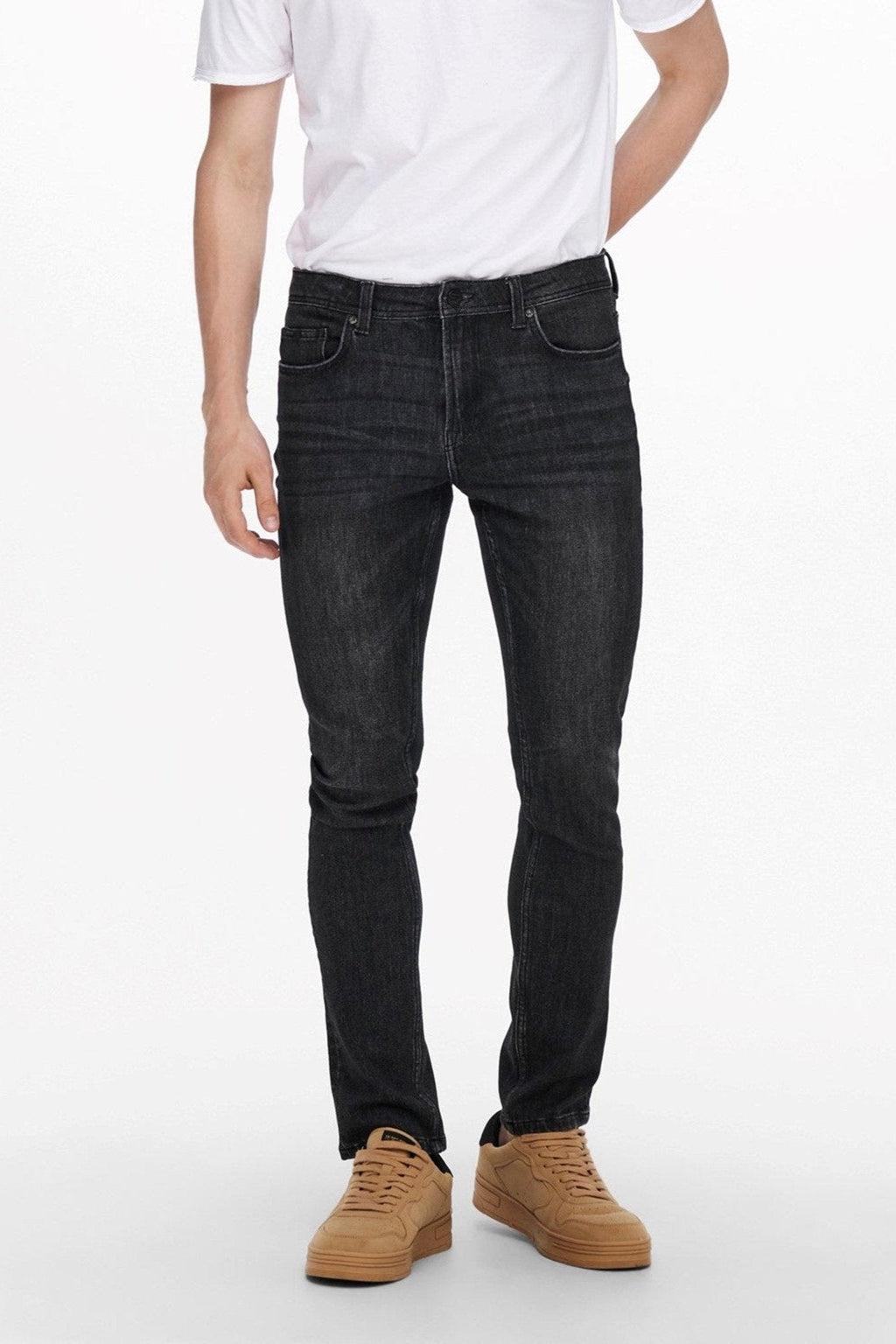 Loom Life Slim Jeans - Black denim