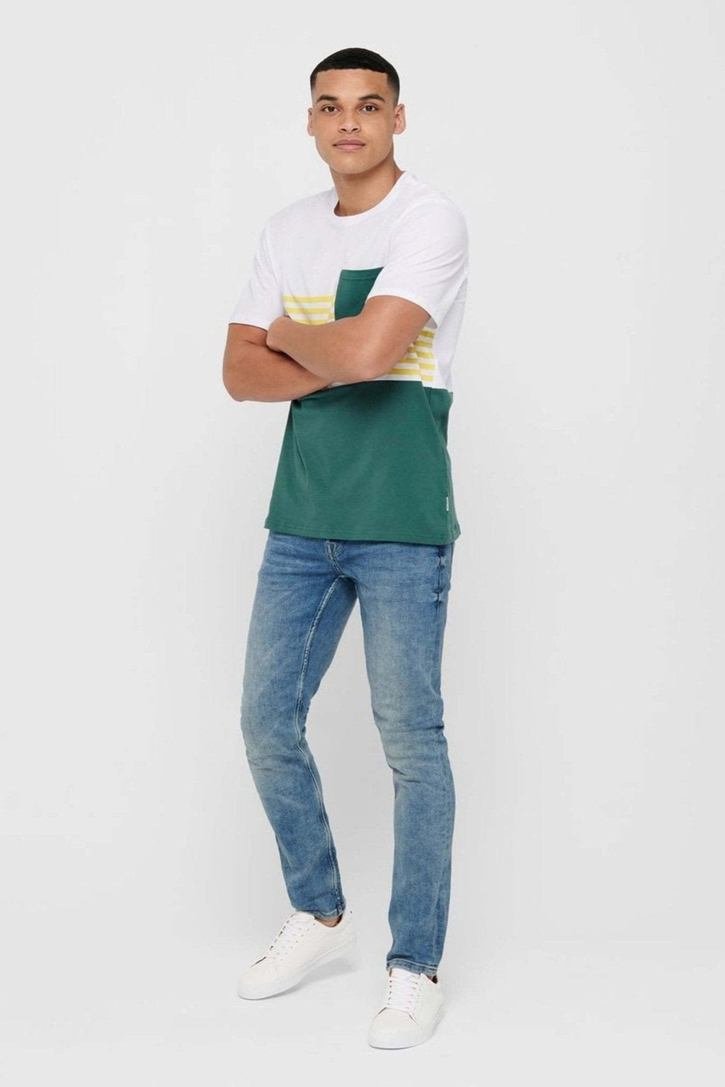 Τζιν τεντώματος Loom - denim μπλε