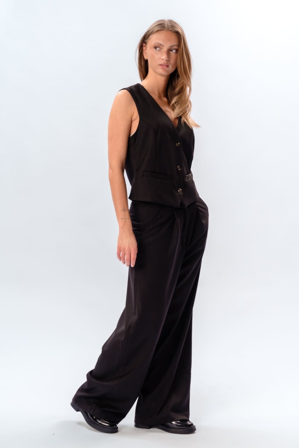 Γιλέκο Nadia και pants (Μαύρο) - Πακέτο