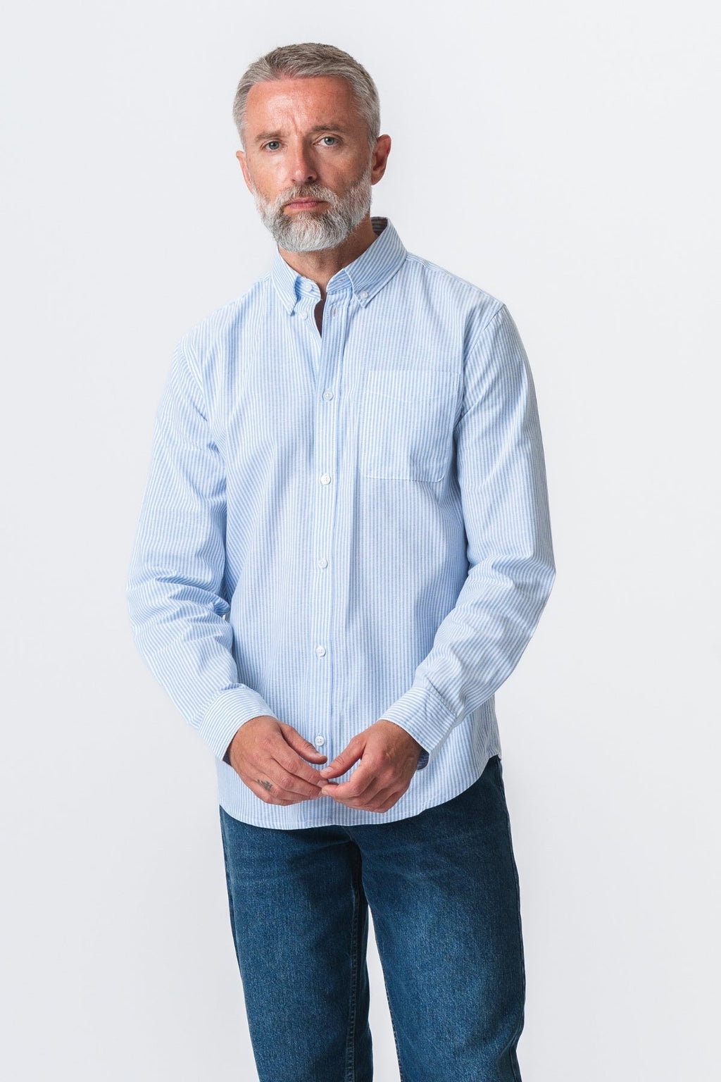 The Original Performance Oxford Shirt - Light Blue/White