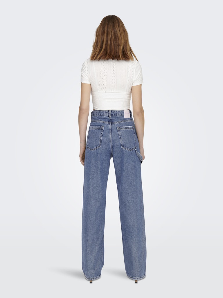 Kirsi Wide Jeans - Μεσαίο μπλε denim