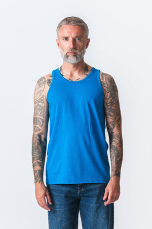 Basic Tanktop - μπλε βενζίνης